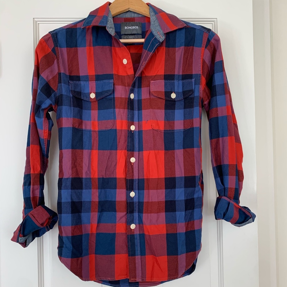 Bonobos slim fit flannel